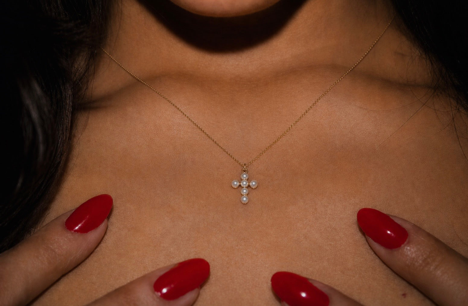 Collar “Cruz de Perlitas”